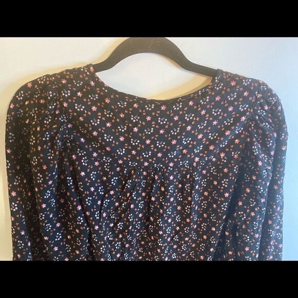 🛍Women Universal Thread Long Sleeve Tie -Front Peasant Size:Small - Picture 4 of 7